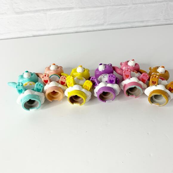 Vintage Care Bears Figure Lot Of 12 Collectible 1980s Cake Toppers PVC - Picture 8 of 10